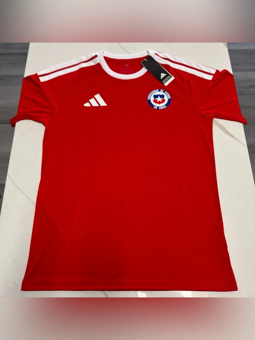 Chile Soccer 25/26 Home Jersey by Adidas Size M New With Tags Large $50
